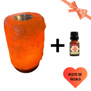 Lampara de sal con hornito + aceite de regalo